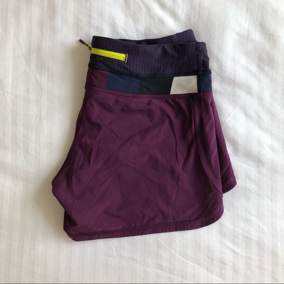 Lululemon 4.7” Purple Lined Running Shorts - Picture 3 of 7